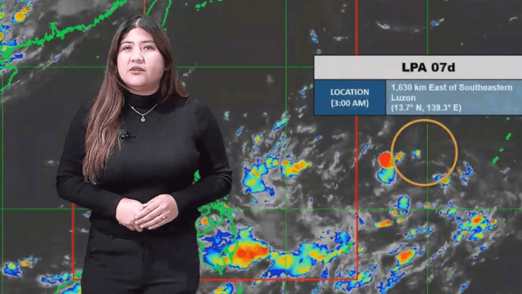 LPA sa labas ng PAR, may katamtamang tiyansang maging bagyo ayon sa PAGASA