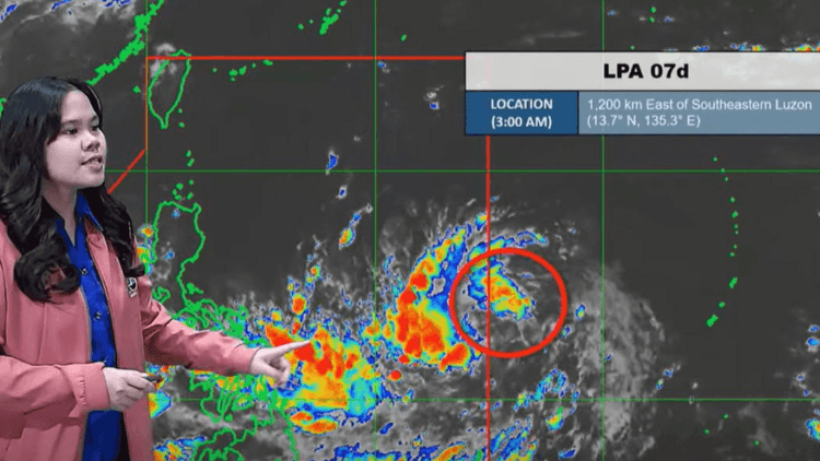 LPA sa labas ng PAR, posibleng maging bagyo at tawaging 'Kiyapo' sa loob ng 24 oras