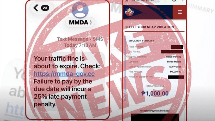 MMDA, nagbabala sa publiko laban sa mga pekeng NCAP text messages at scam websites