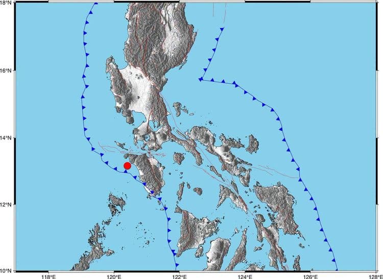 Magnitud 5.8 na lindol, yumanig sa Mamburao, Occidental Mindoro