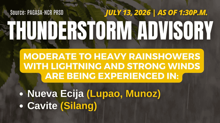 Malakas na ulan at kidlat, inaasahan at nararanasan sa ilang bahagi ng Luzon
