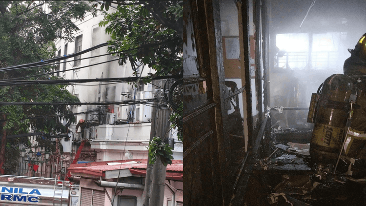 Sunog, sumiklab sa Manila City Hall