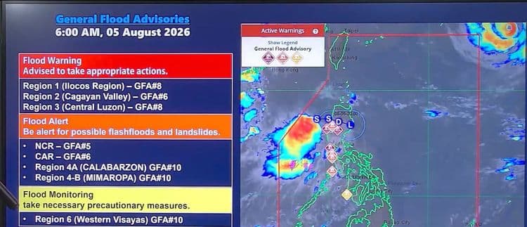 Pagbaha at banta ng landslides at flashfloods, naranasan sa ilang rehiyon sa bansa bunsod ng sama ng panahon