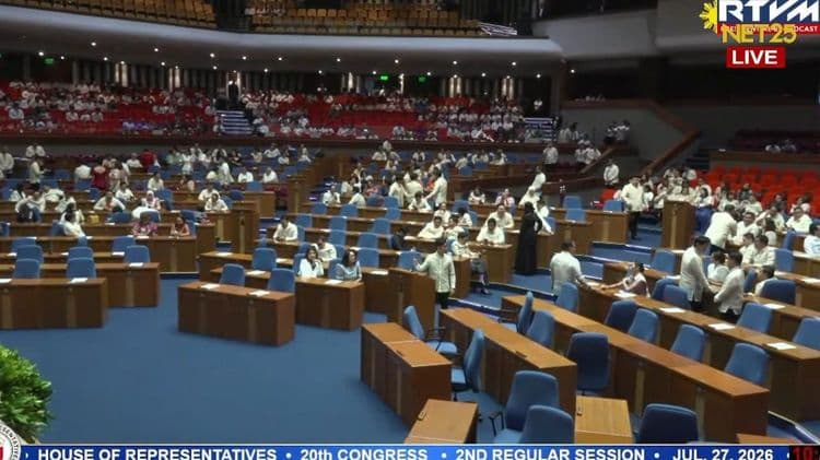 Pagsisimula ng second regular session ng Kamara, dinaluhan ng 289 mambabatas