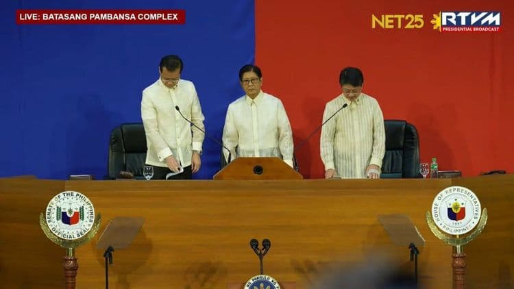 Pangulong Marcos Jr., kasama sina Senate President Gatchalian at House Speaker Dy sa Ikalimang SONA