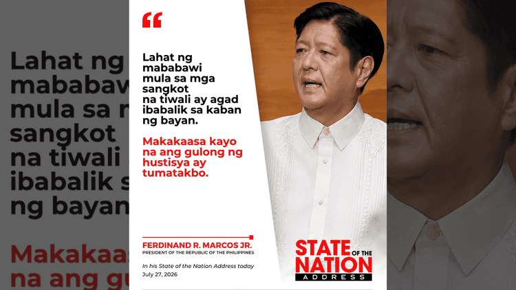Pangulong Marcos, tiniyak ang patuloy na pananagutan at pagbawi ng ₱25 bilyon sa Flood Control Scam