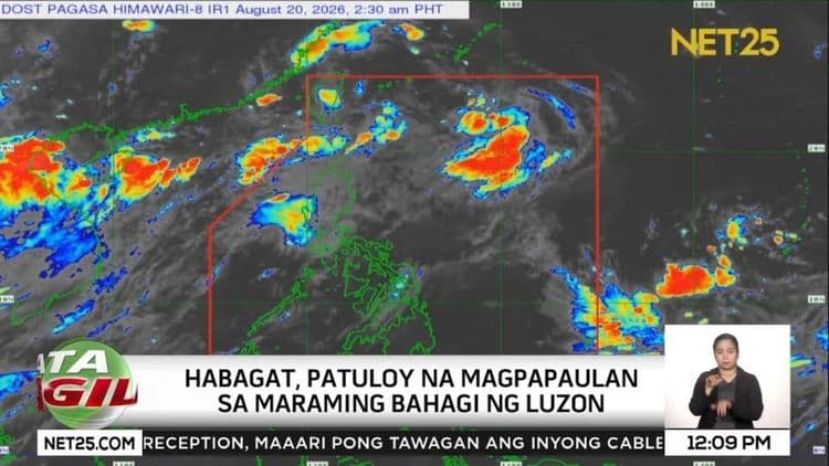Patuloy na pag-ulan sa Metro Manila at Luzon, bunsod ng habagat — PAGASA