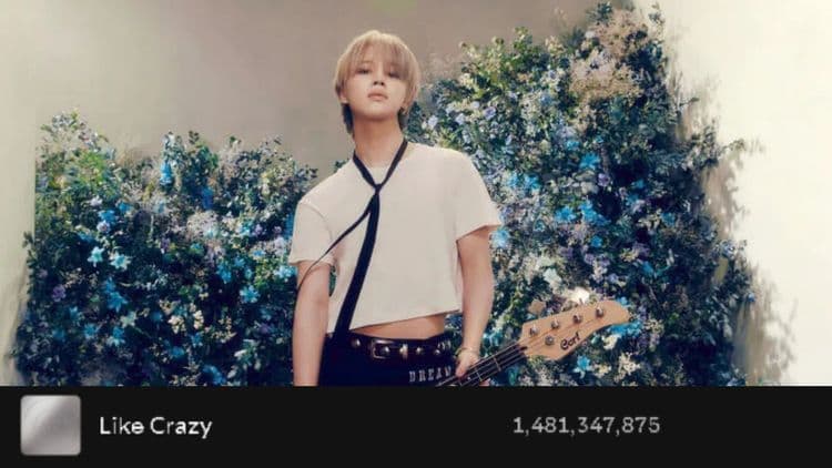 Jimin’s ‘Like Crazy’ surpasses 1 billion filtered streams on Spotify