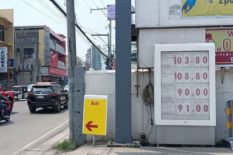 Presyo ng diesel sa Zamboanga at Digos, lumagpas na sa ₱100 kada litro