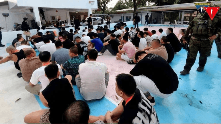 200 katao, kabilang ang ilang Chinese national, naaresto sa Zamboanga Sibugay