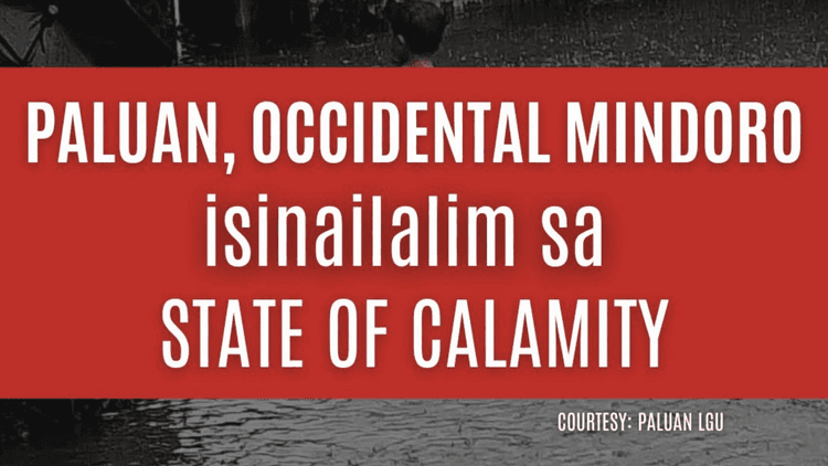 State of calamity, idineklara sa Paluan, Occidental Mindoro dahil sa matinding pagbaha