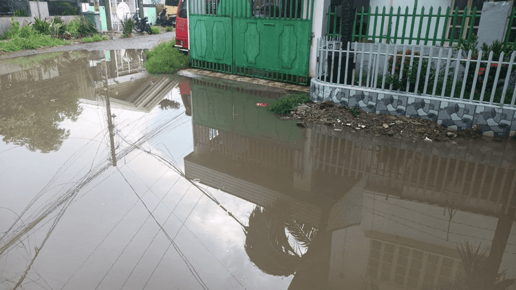 Baha nananatili sa Brgy. Tabunok, Cebu City kahit walang ulan