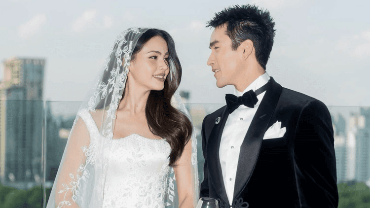 Thai stars na sina Yaya Sperbund at Nadech Kugimiya, ikinasal muli sa isang engrandeng reception sa Bangkok