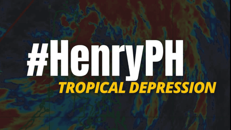Bagyong Henry isa nang tropical depression