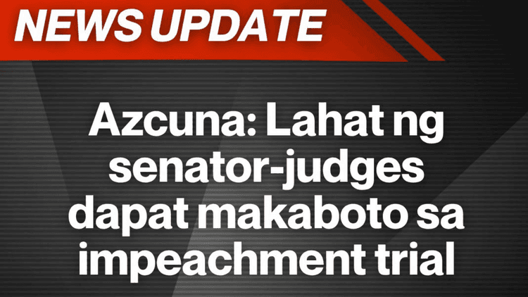 Adolfo Azcuna: Lahat ng miyembro ng Senado, basehan sa impeachment threshold