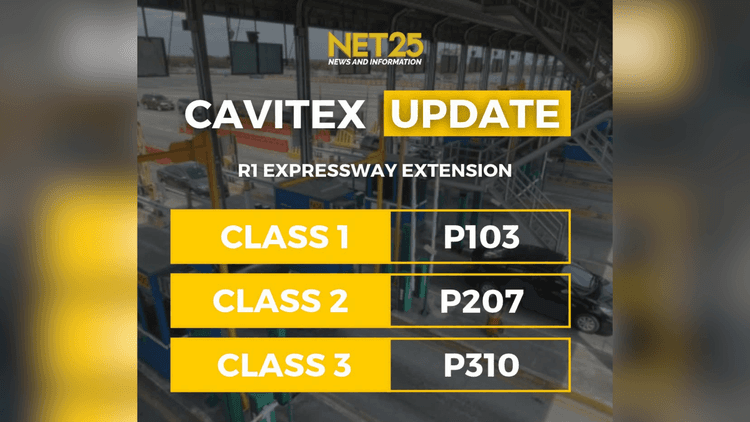 Dagdag-singil sa CAVITEX R1 Expressway Extension, ipatutupad simula Oktubre 28