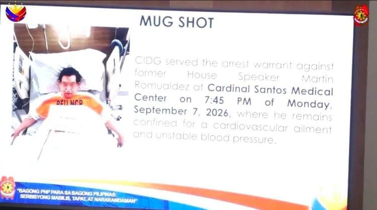 Mug shot ni dating Speaker Martin Romualdez, inilabas ng DILG matapos maaresto sa kasong plunder
