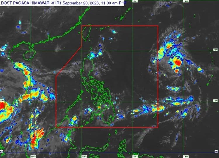 Tropical depression off Southeastern Luzon forecast to enter PAR tomorrow