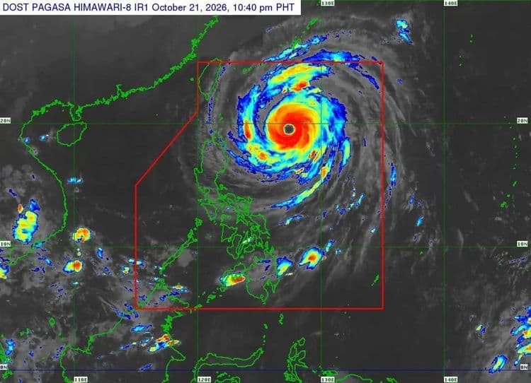 Batanes, northeastern portion of Babuyan Islands under Signal No. 2 due to Super Typhoon "Rosal"