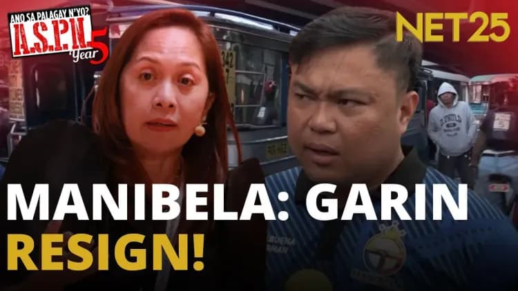 Garin, pinagre-resign ng transport group