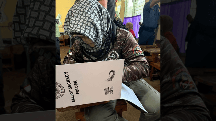 MILF Commander Bravo, bumoto na sa kauna-unahang BARMM elections sa Marawi City