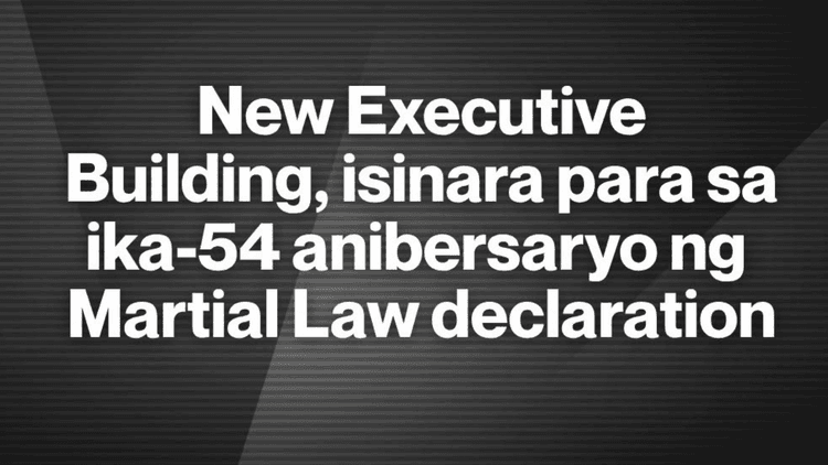 New Executive Building sa Malacañang Complex, isinara ngayong Setyembre 21