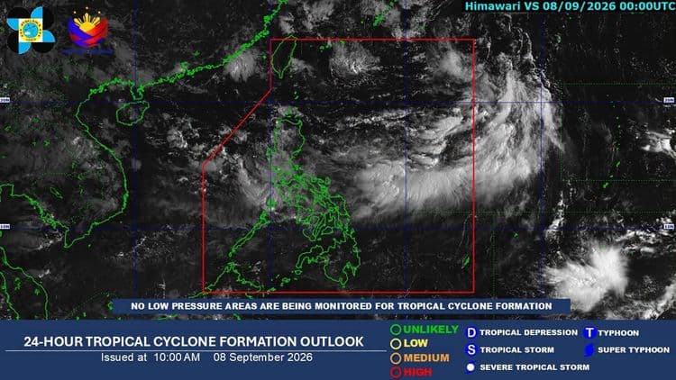 Walang LPA sa PAR pero pag-ulan sa Metro Manila at Luzon, asahan pa rin dahil sa habagat — PAGASA
