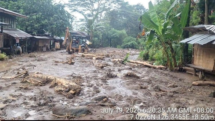 Landslide sa Marilog, Davao City, hindi pa rin madaanan ng mga motorista