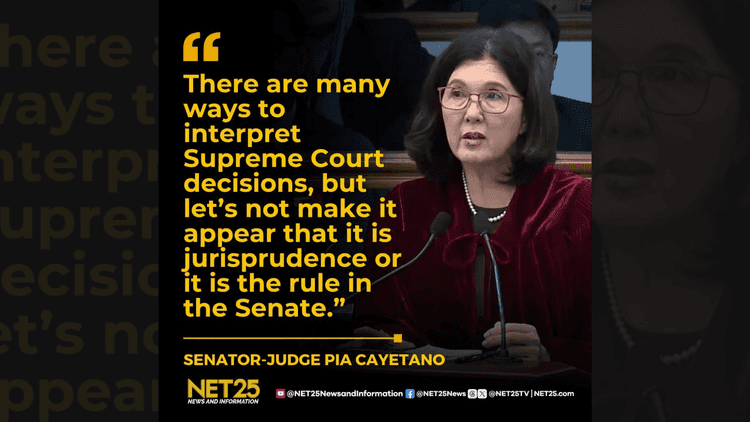 Sen. Pia Cayetano, tinutulan ang paggamit ng Avelino v. Cuenco sa impeachment trial batay sa kontrobersyal na desisyon sa liderato ng Senado