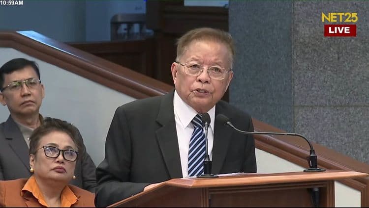 Retired CJ Reynato Puno: Maaaring lumahok ang senator-judge kahit wala sa pagdinig