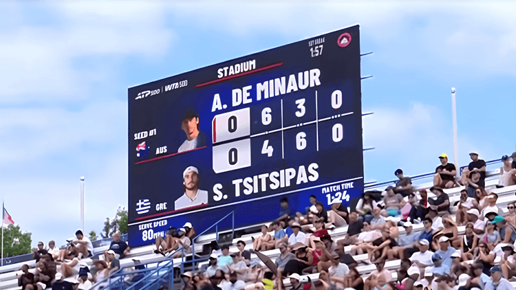 De Minaur opens Washington Open title defense with win over Tsitsipas