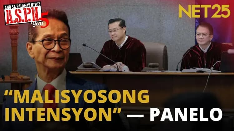 Pagbaba ng conviction threshold, tinuligsa ni Atty. Sal Panelo | ASPN
