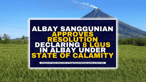 8 Lugar sa Albay, Isinailalim sa State of Calamity Dahil sa Mayon PDCs