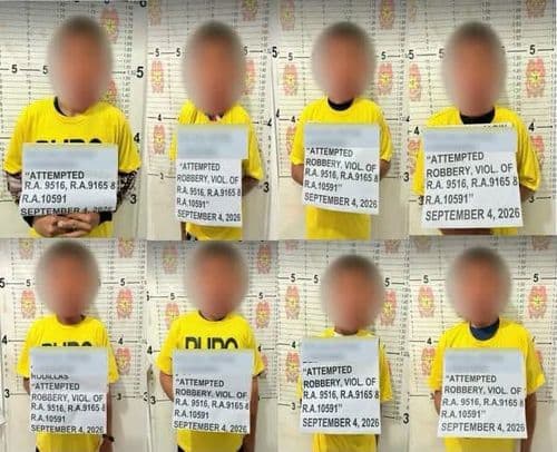 Walong miyembro ng 'Termite Gang', arestado sa tangkang panloloob sa pawnshop sa Tarlac